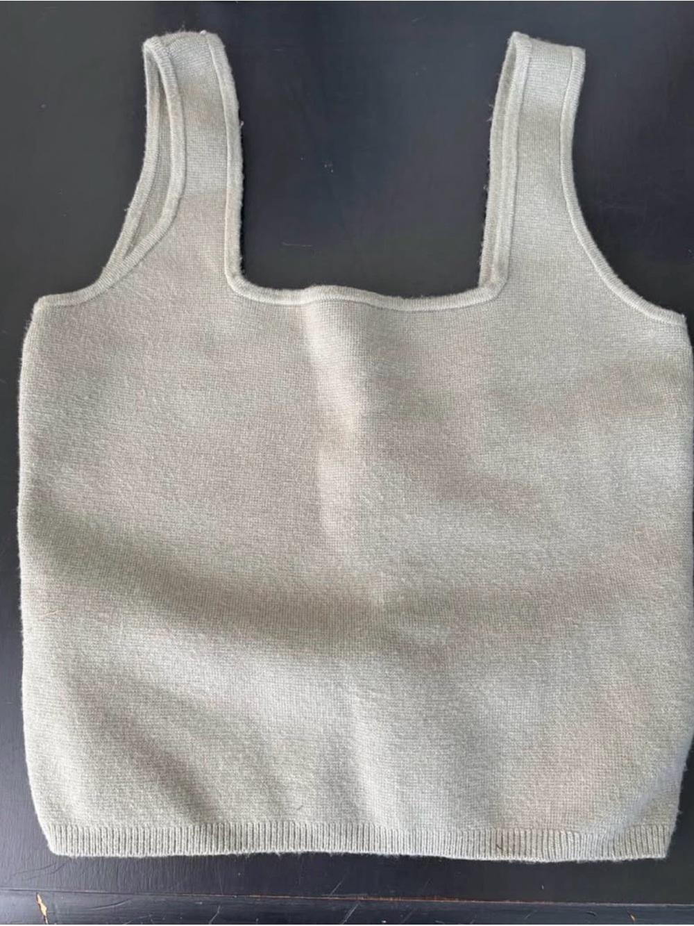 Abercrombie & Fitch Sage Knit Square-Neck Tank